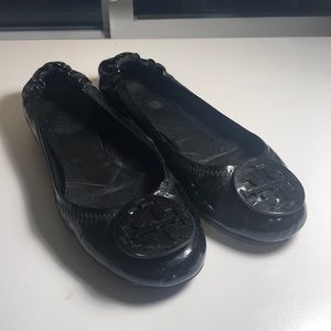 Tory Burch Reva Ballet Flats 10 Black
